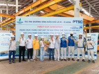 Upacara Pemotongan Pertama proyek Pipa Gas Blok B – Ô Môn: Menandai awal perjalanan kerjasama antara PTSC Thanh Hóa dan BMB Steel