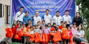 Opening ceremony of the construction of Thang Loi primary school in Ha Giang