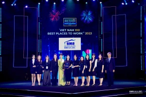 BMB Steel was honored as "Top 100 Best Workplaces in Vietnam" and "Top 50 Employer Brands Attractive to Vietnamese Students 2023" by Anphabe