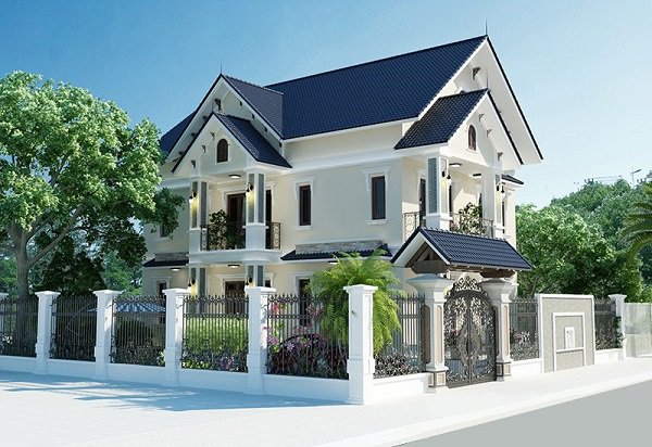 Model of pre-engineered steel Thai roof house with luxurious design