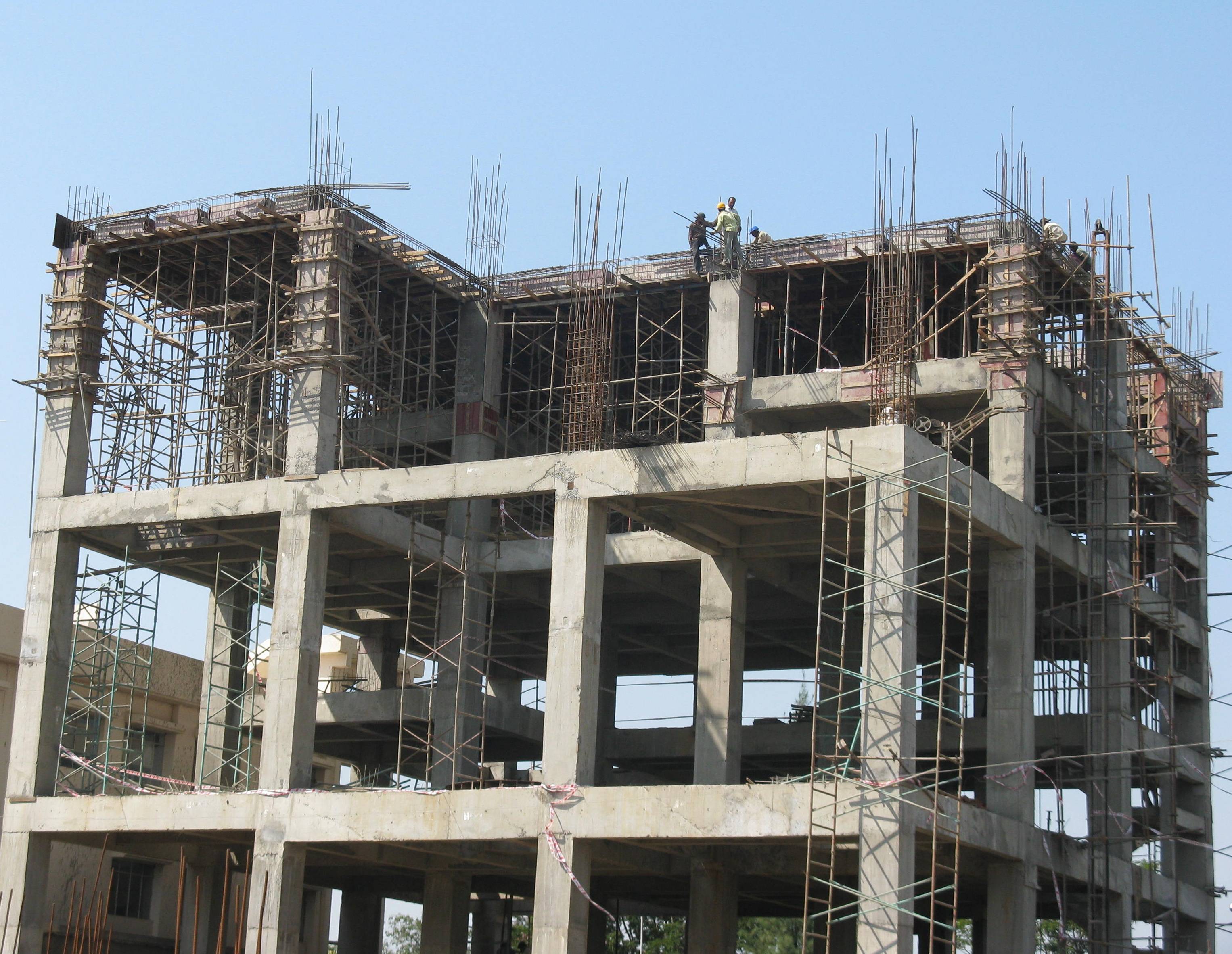 Reinforced concrete factory construction