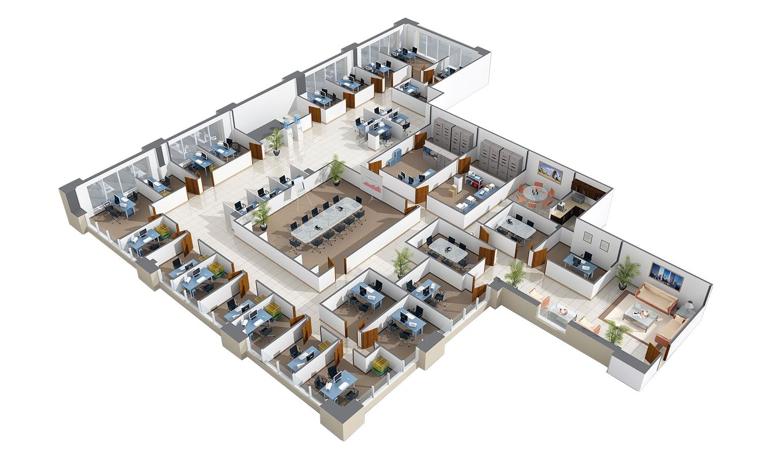 Some principles of the factory premise’s layout