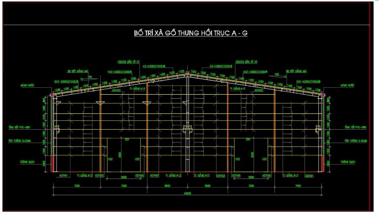 Bản vẽ nhà xưởng công nghiệp 3