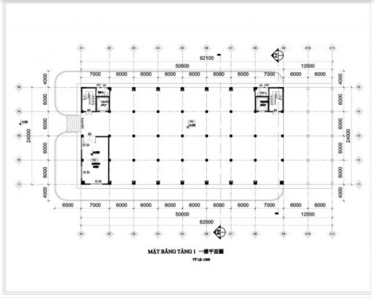 Design drawing of 3-storey pre-engineered factory 1