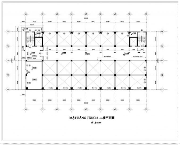  Bản vẽ thiết kế nhà xưởng tiền chế 3 tầng 2