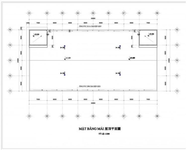 Design drawing of 3-storey pre-engineered factory 5