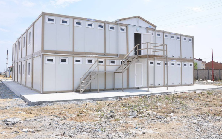 Small-scale two-story prefab factory