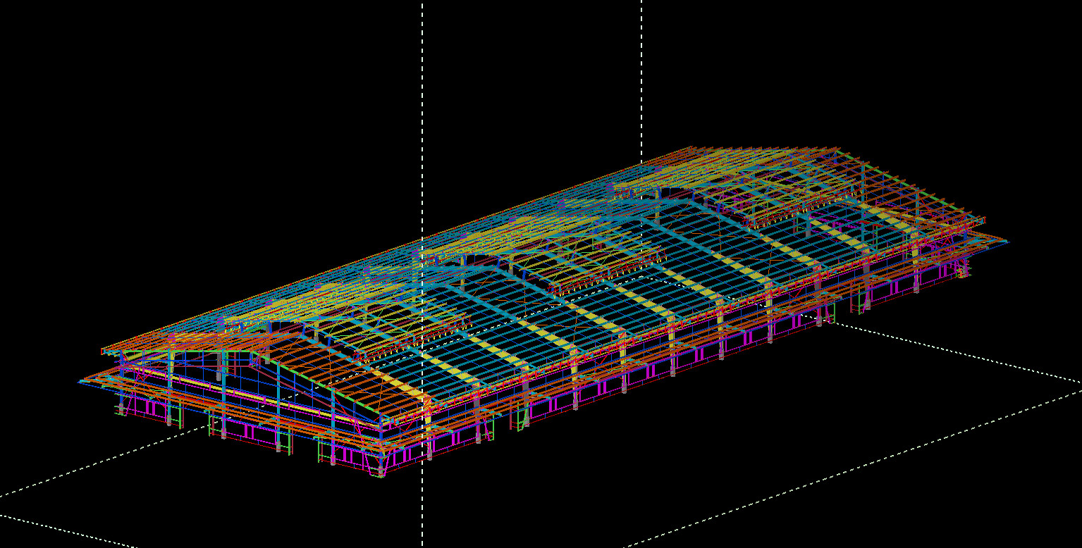The designing drawings for industrial factories 5,000m2
