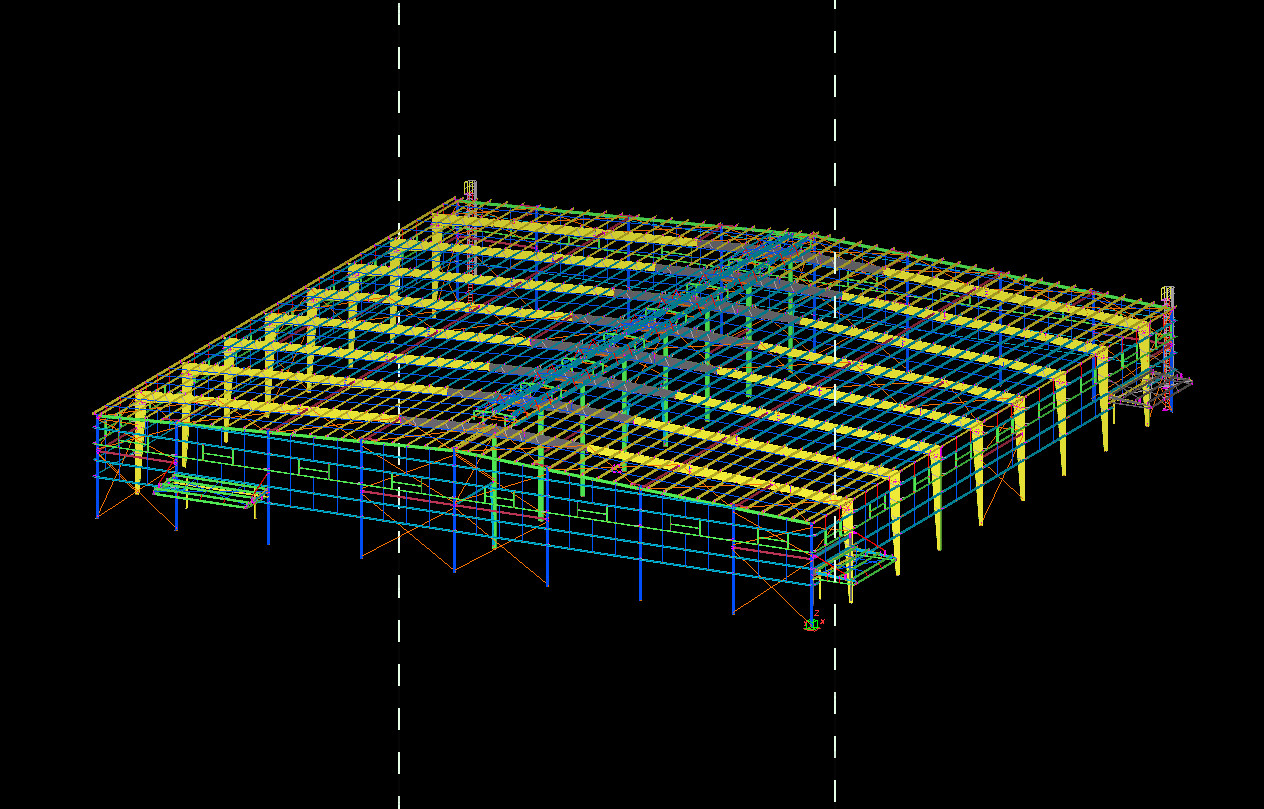 The drawing of small factory