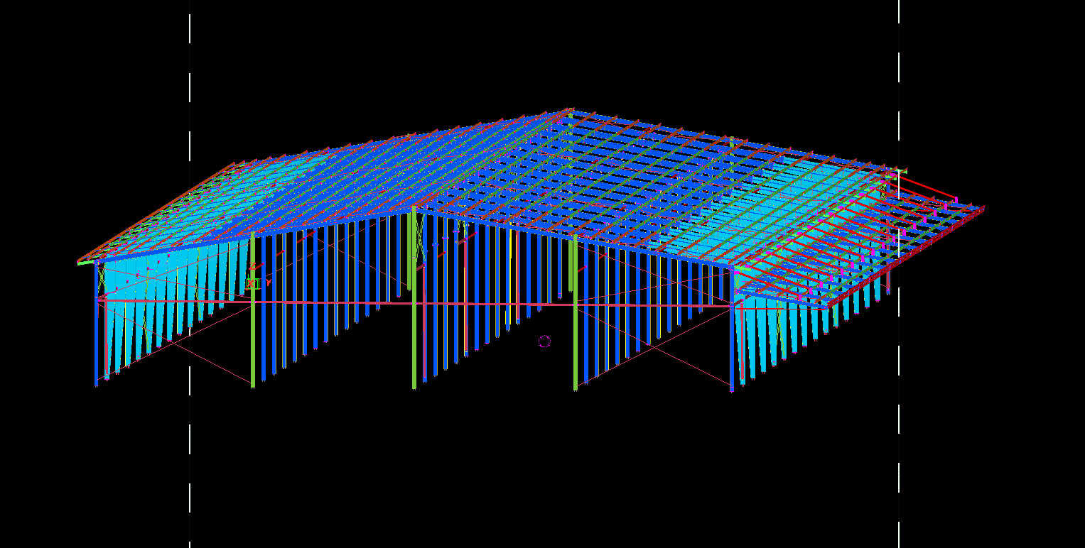 The drawing of industrial factory