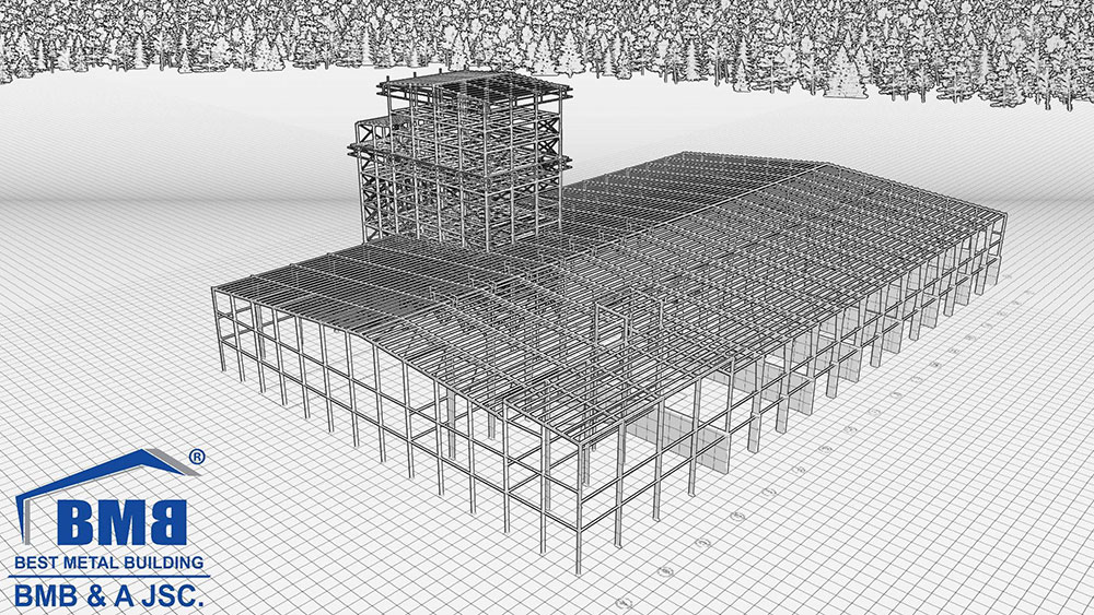 Application of steel structure in factory construction