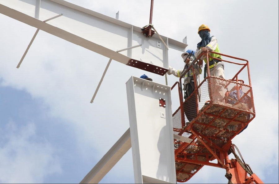 Note before construction and erection of steel structure