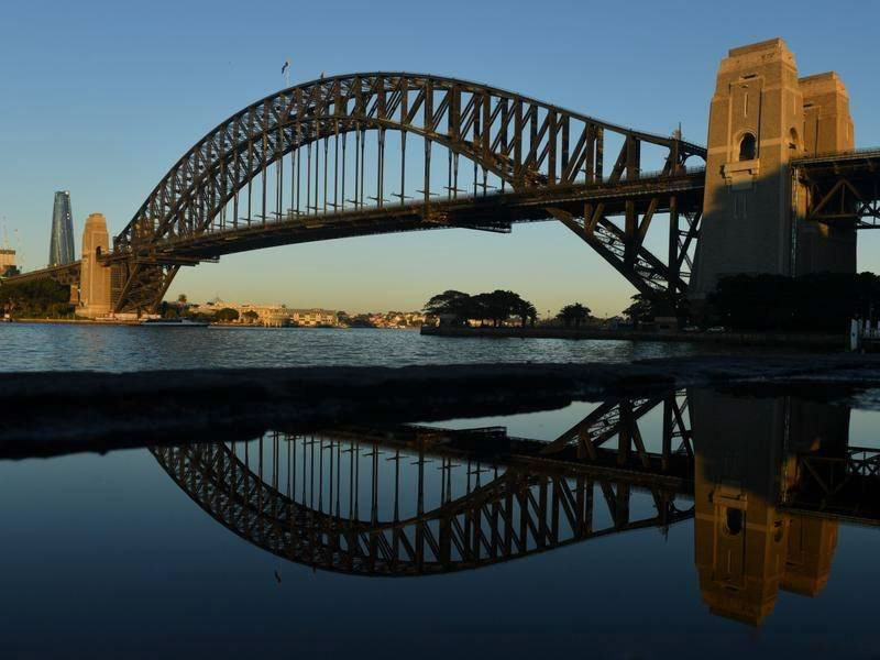 Panorama of Sydney Harbor Bridge