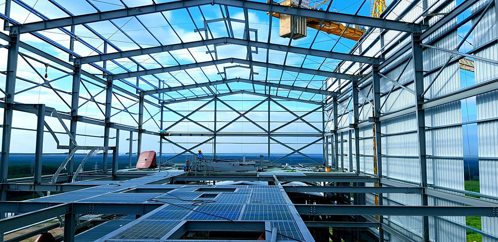 The steel frame of the prefabricated buildings has high durability