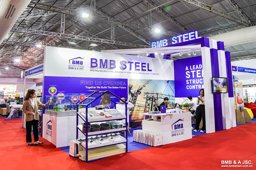 BMB’s section with impressive decorations in Vietbuild Exhibition 2022