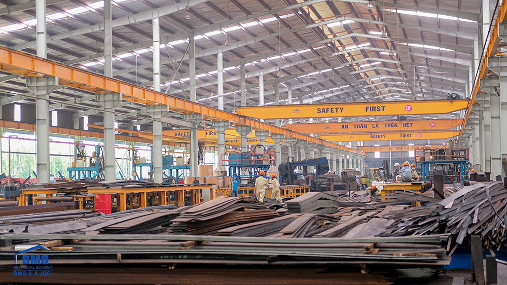 The safe and fresh working environment at BMB Steel