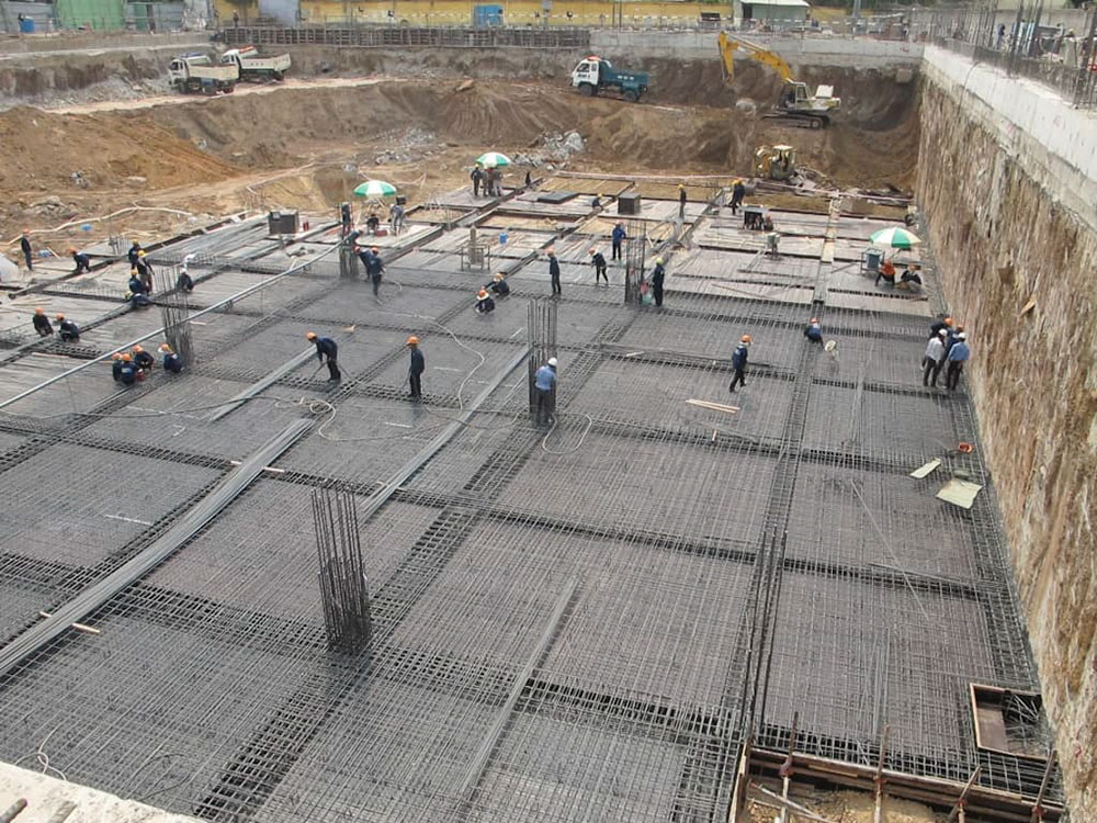 Foundation - one of the important factors in building steel factories in the Southern area