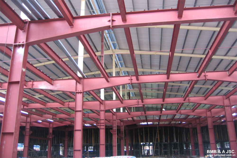 Connection systems in pre-engineered steel building
