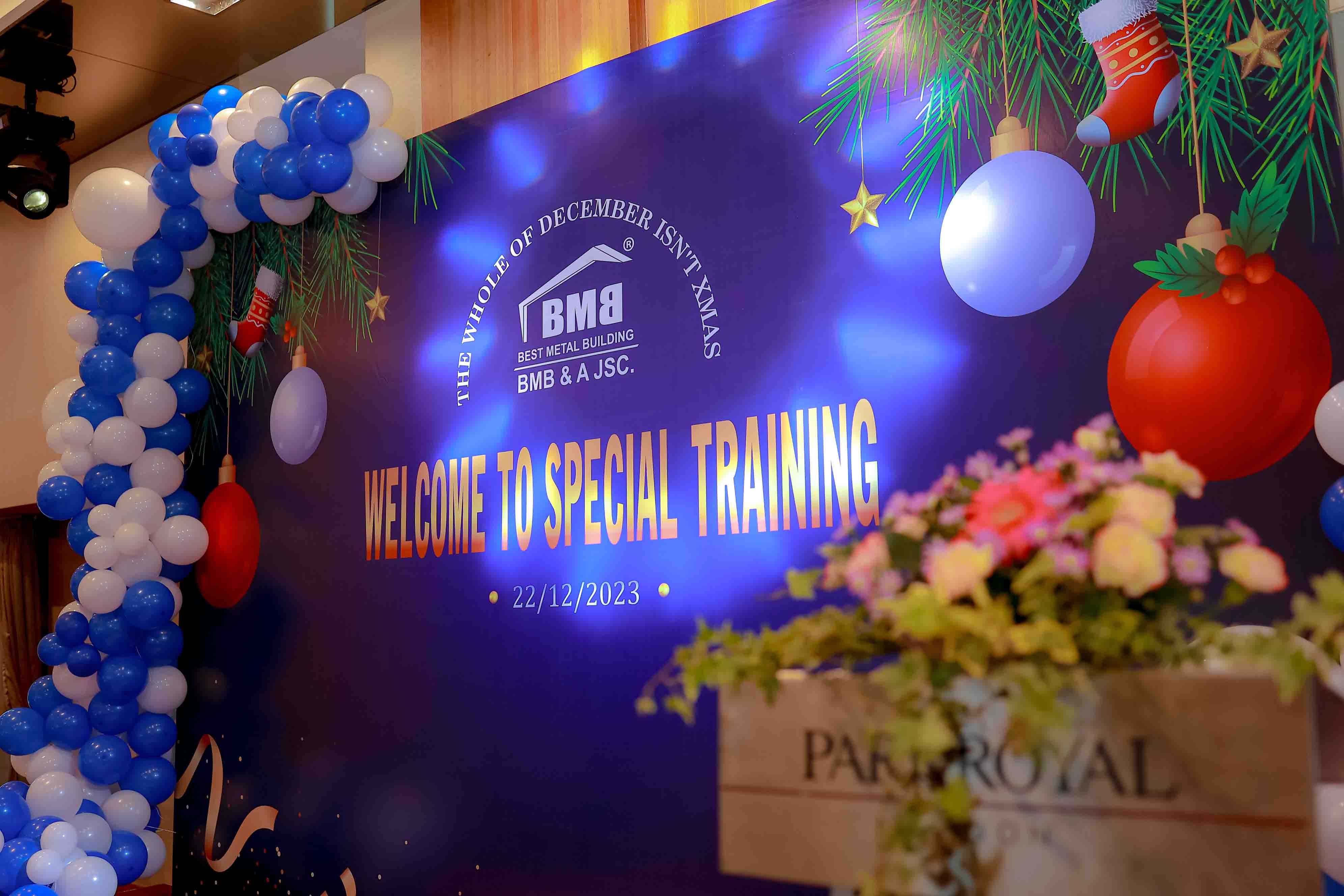 BMB STEEL celebrated Christmas and participated in internal training