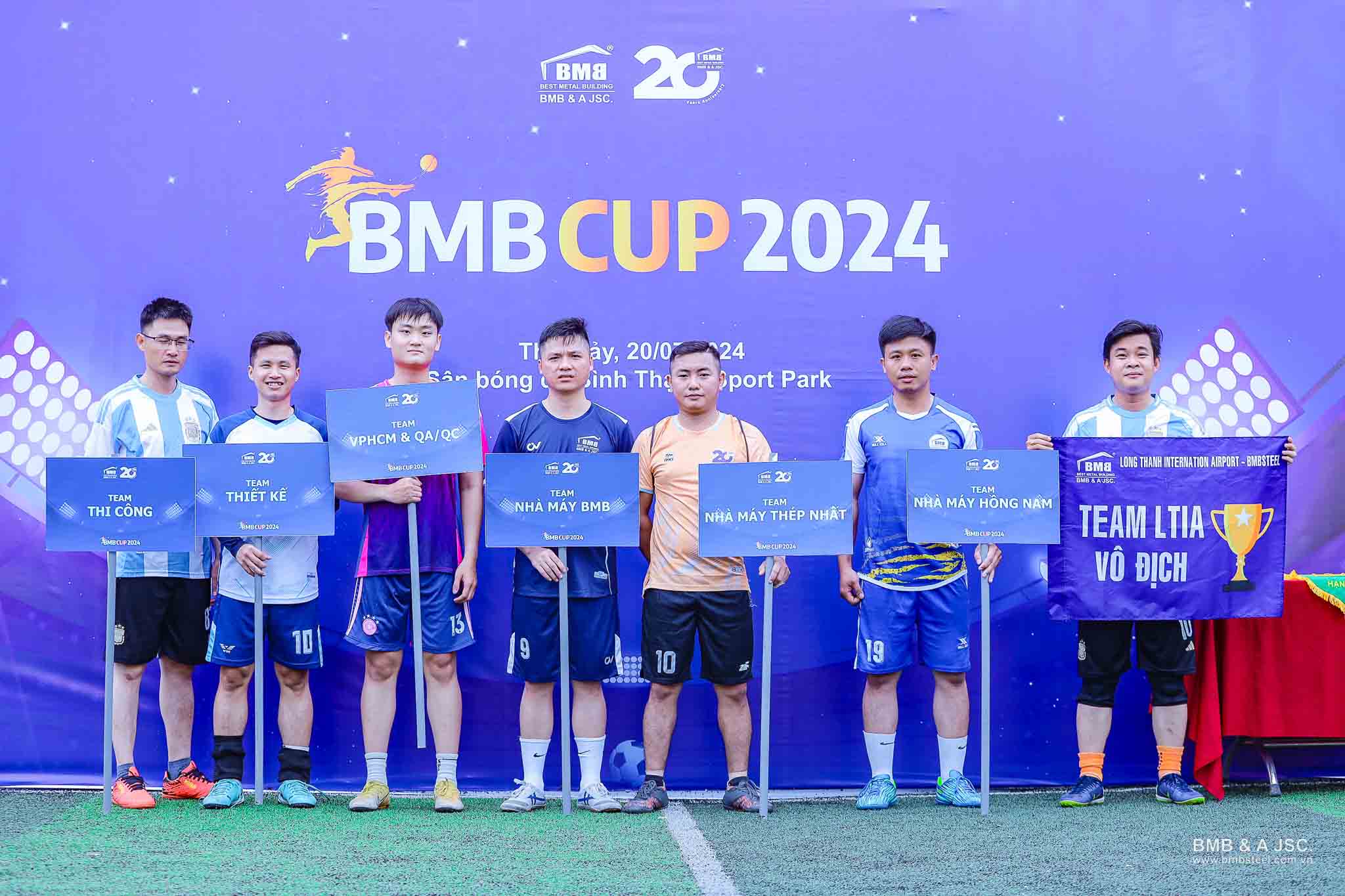 Công bố giải vô địch đá bóng BMB CUP 2024