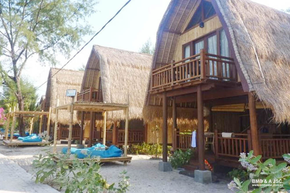 Nhà lắp ghép phù hợp cho các khu du lịch, resort