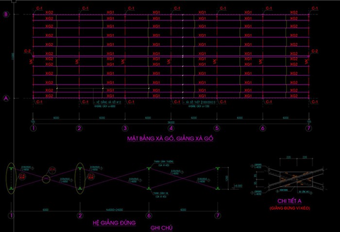 Bản vẽ nhà xưởng thép tiền chế 12m