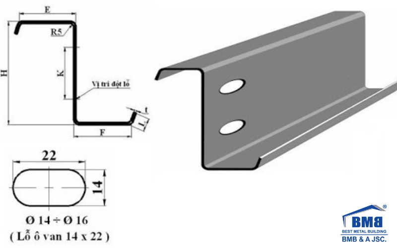 Z purlins have a cross-sectional shape similar to the letter Z