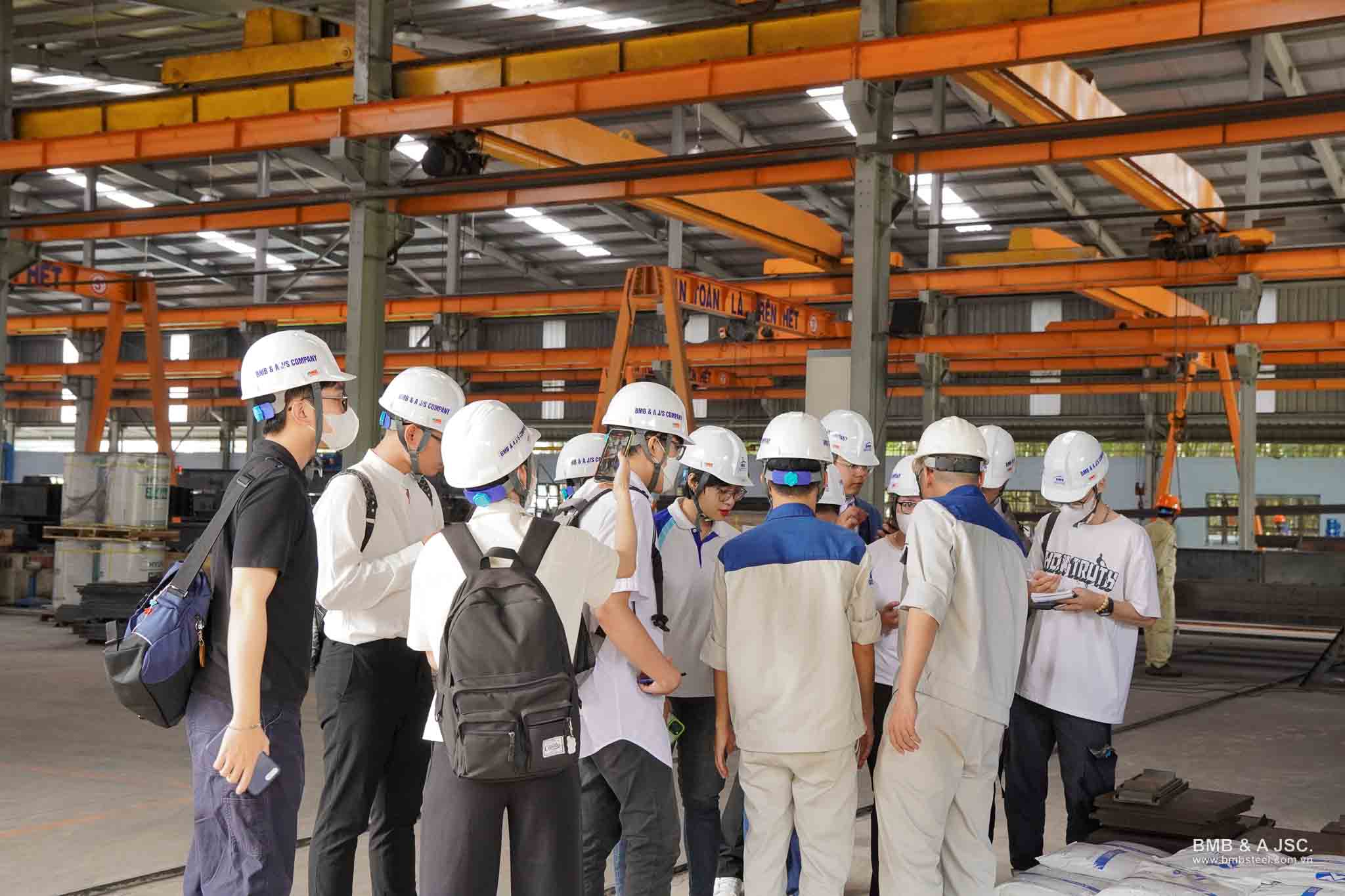 BMB Steel organizes factory tours for talented interns