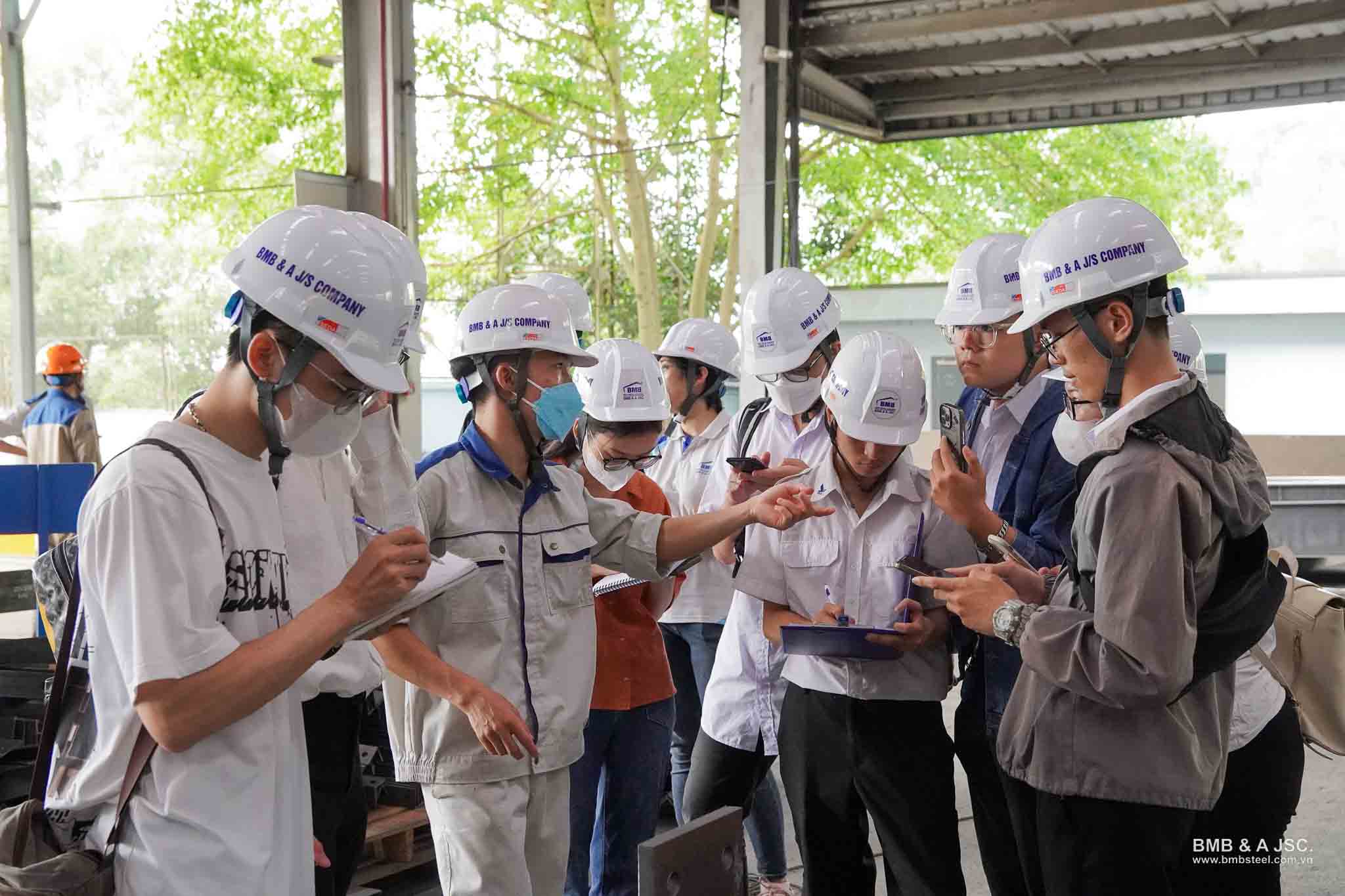 BMB Steel organizes factory tours for talented interns