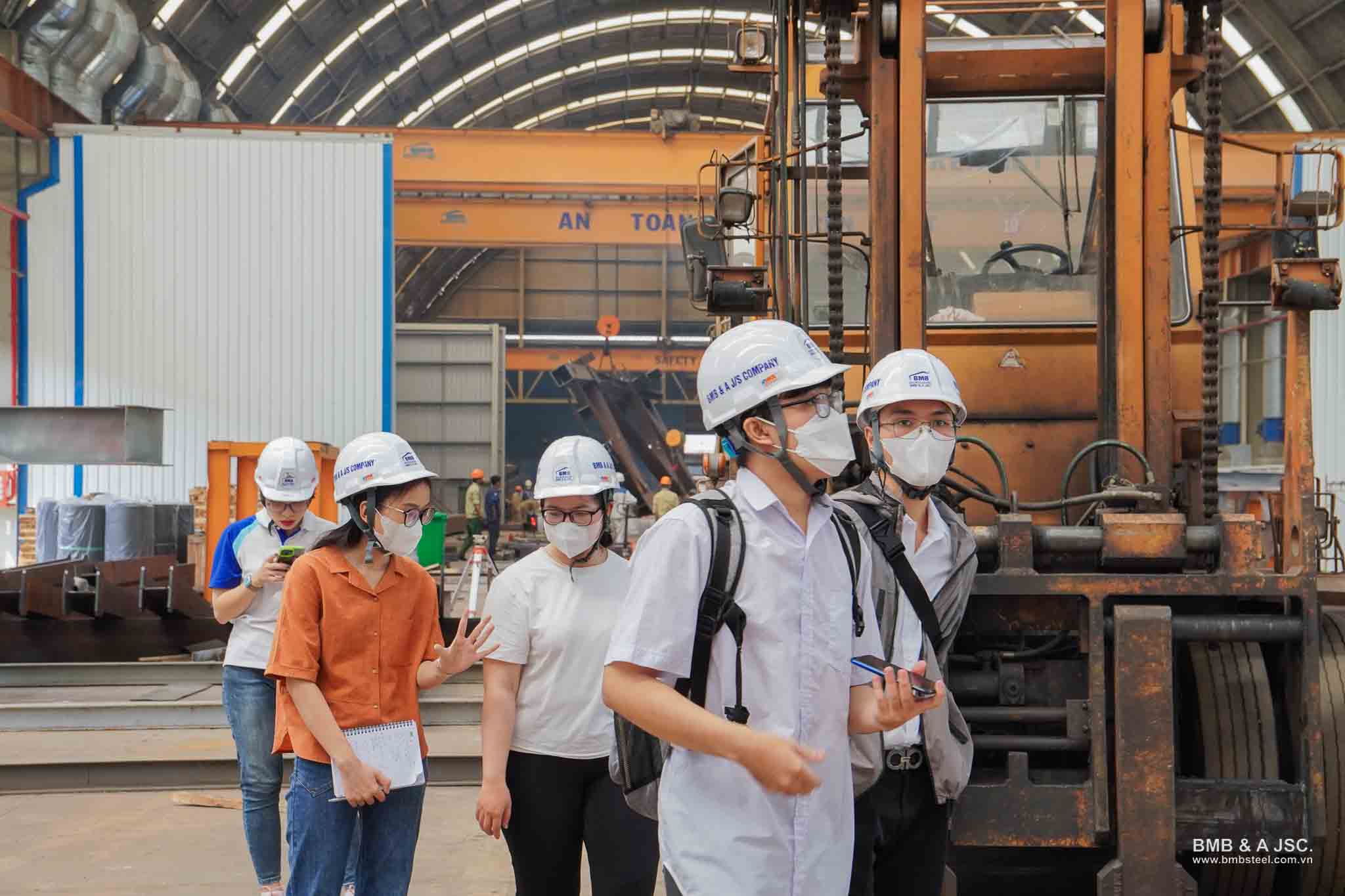 BMB Steel organizes factory tours for talented interns