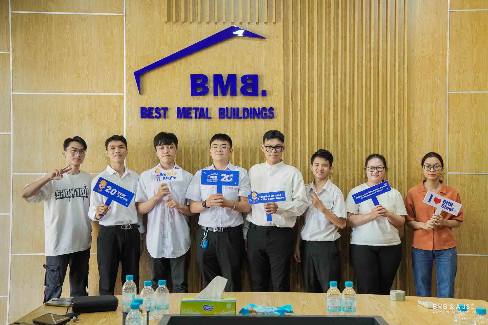 BMB Steel organizes factory tours for talented interns