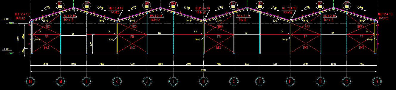 Bản vẽ nhà xưởng 2000m2