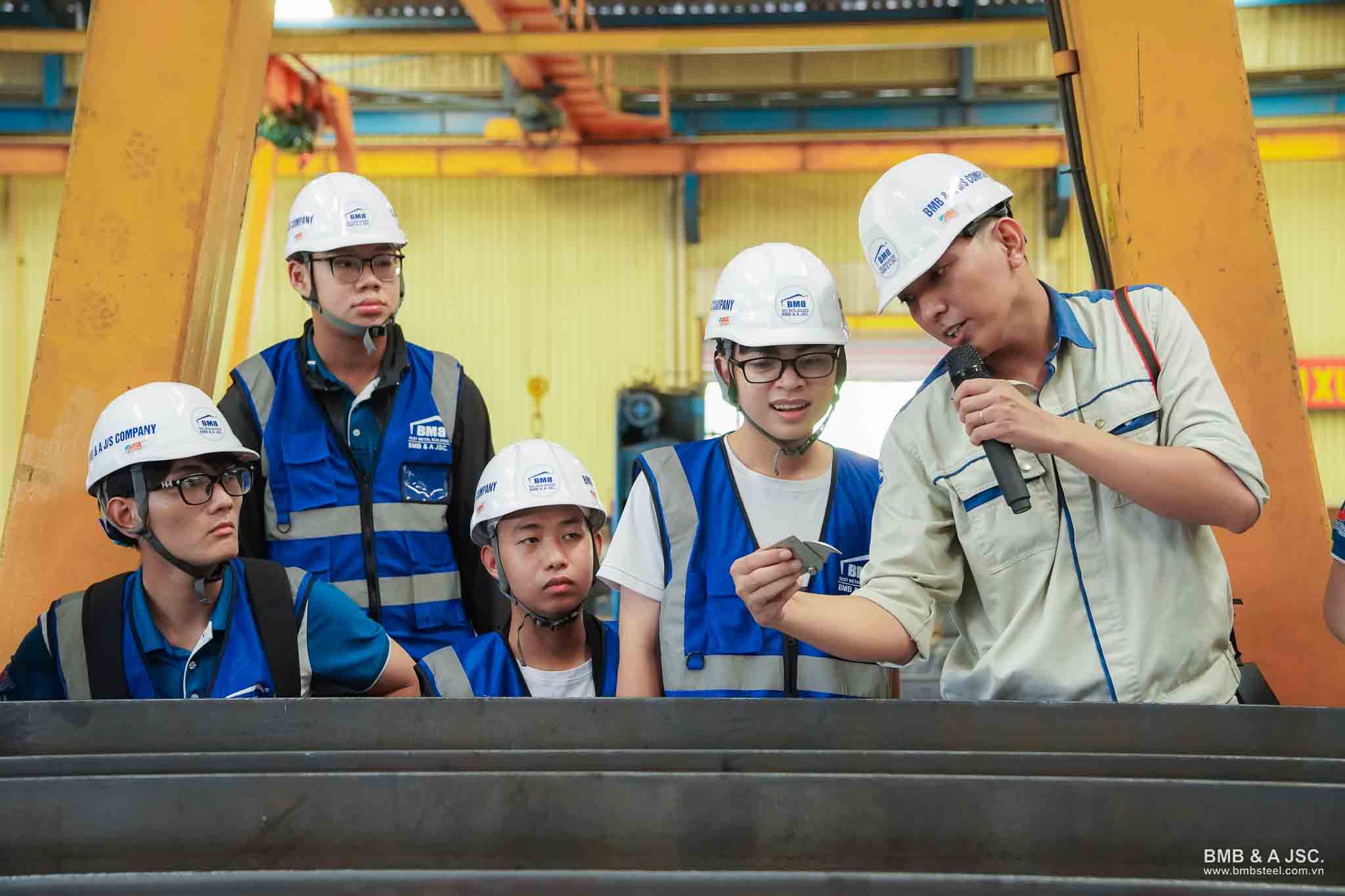 BMB Steel tổ chức Factory Tour cho sinh viên Đại học Tôn Đức Thắng