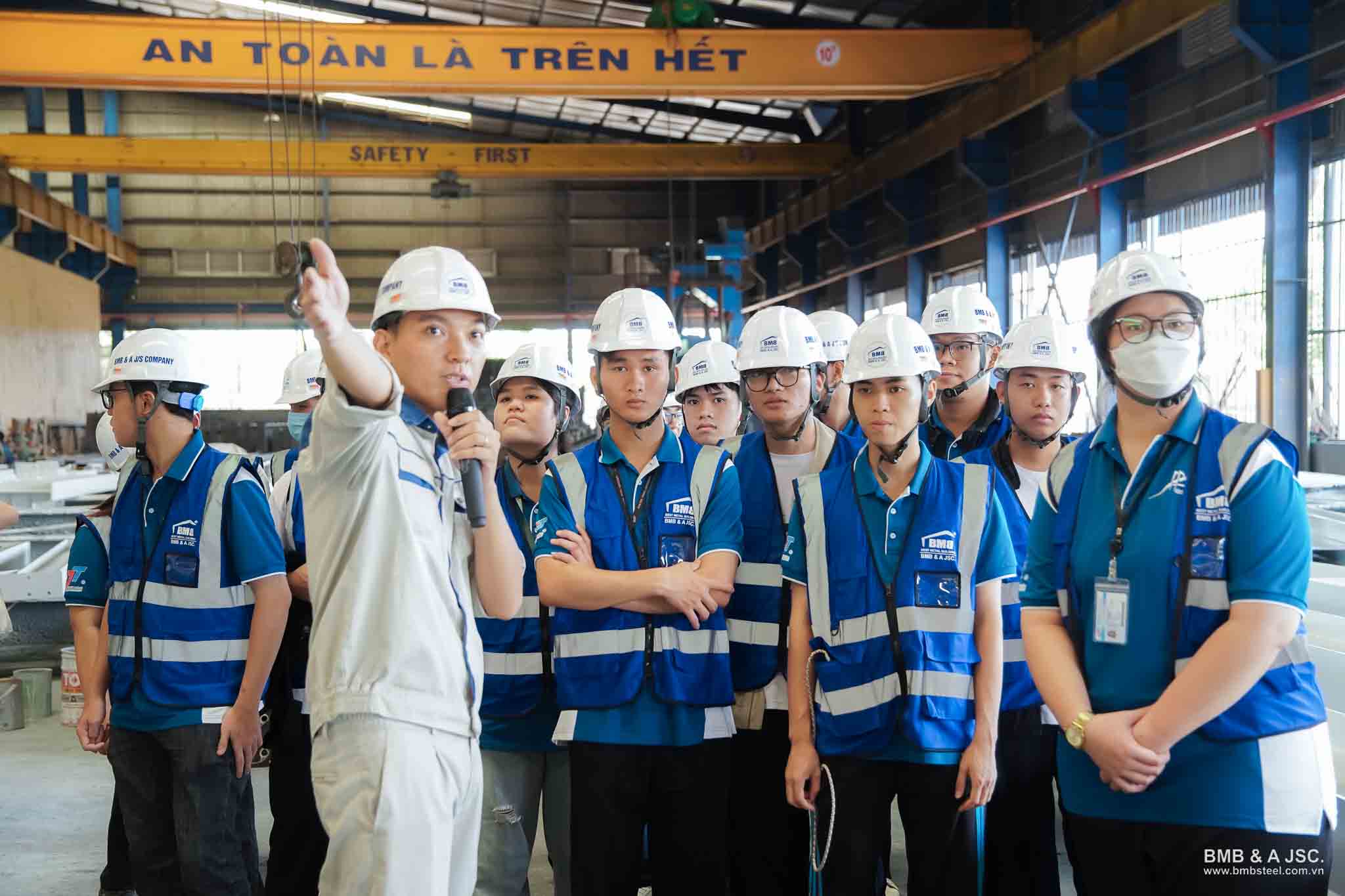 BMB Steel tổ chức Factory Tour cho sinh viên Đại học Tôn Đức Thắng