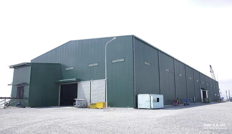 Small factory built entirely with metal materials