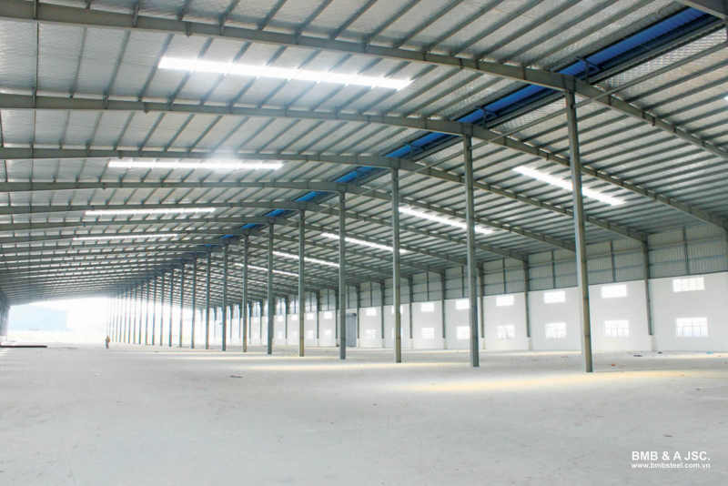 Nhà kho tiền chế thi công nhanh, chi phí thấp