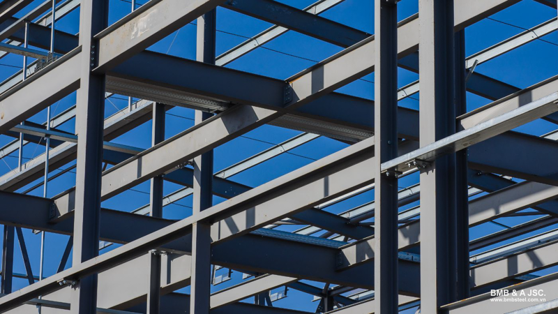 Built-up steel is widely used in construction