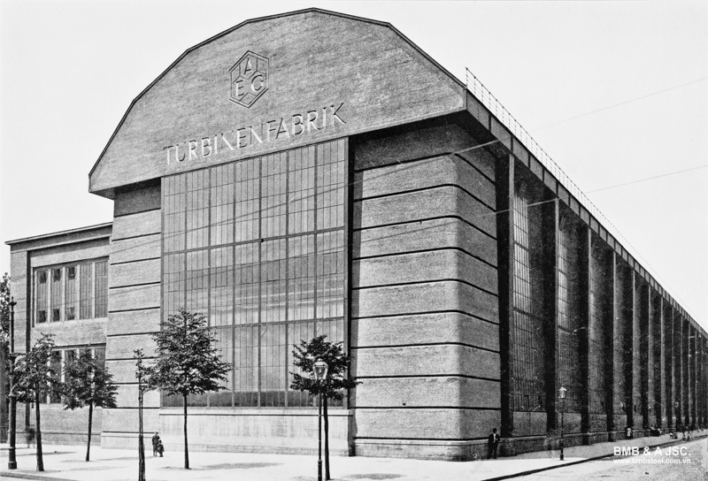 The Berlin Turbine Factory (Germany), designed by Peter Behrens
