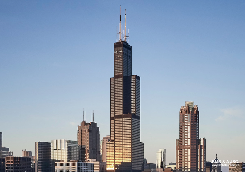 Sears Tower (Chicago, USA, 442m)