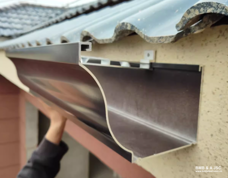 Alloy gutters are lightweight, durable