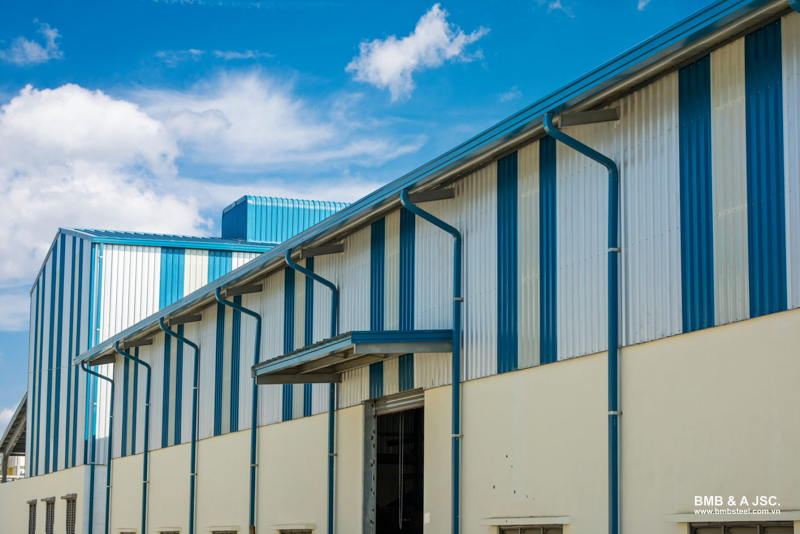 Corrugated steel gutters are durable, colorful