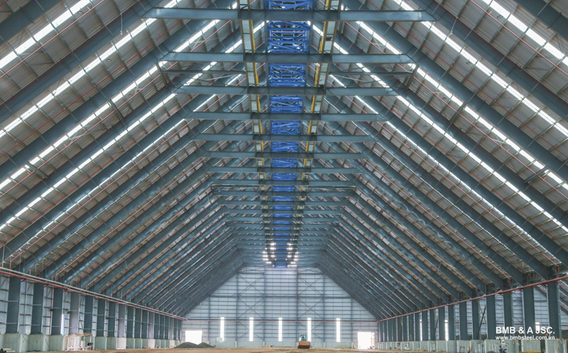 Kết cấu thép là lựa chọn tối ưu cho nhà xưởng