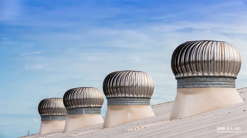 Quả cầu thông gió vận hành nhờ sức gió tự nhiên