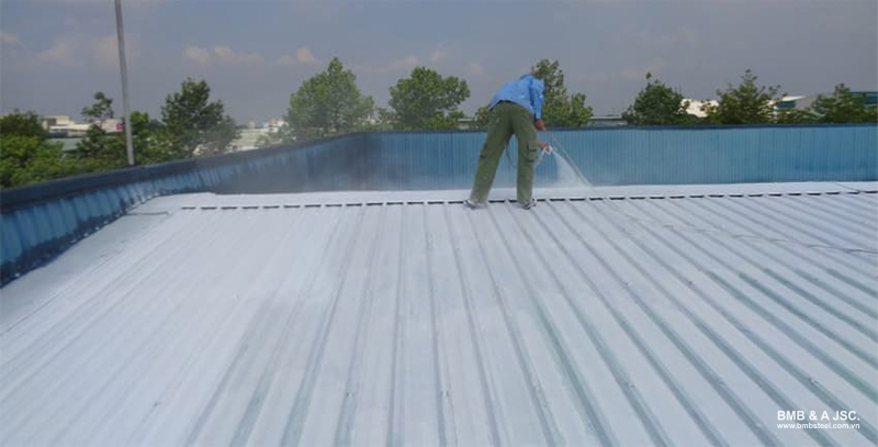 Thi công sơn chống nóng trên mái tôn nhanh chóng, tiết kiệm