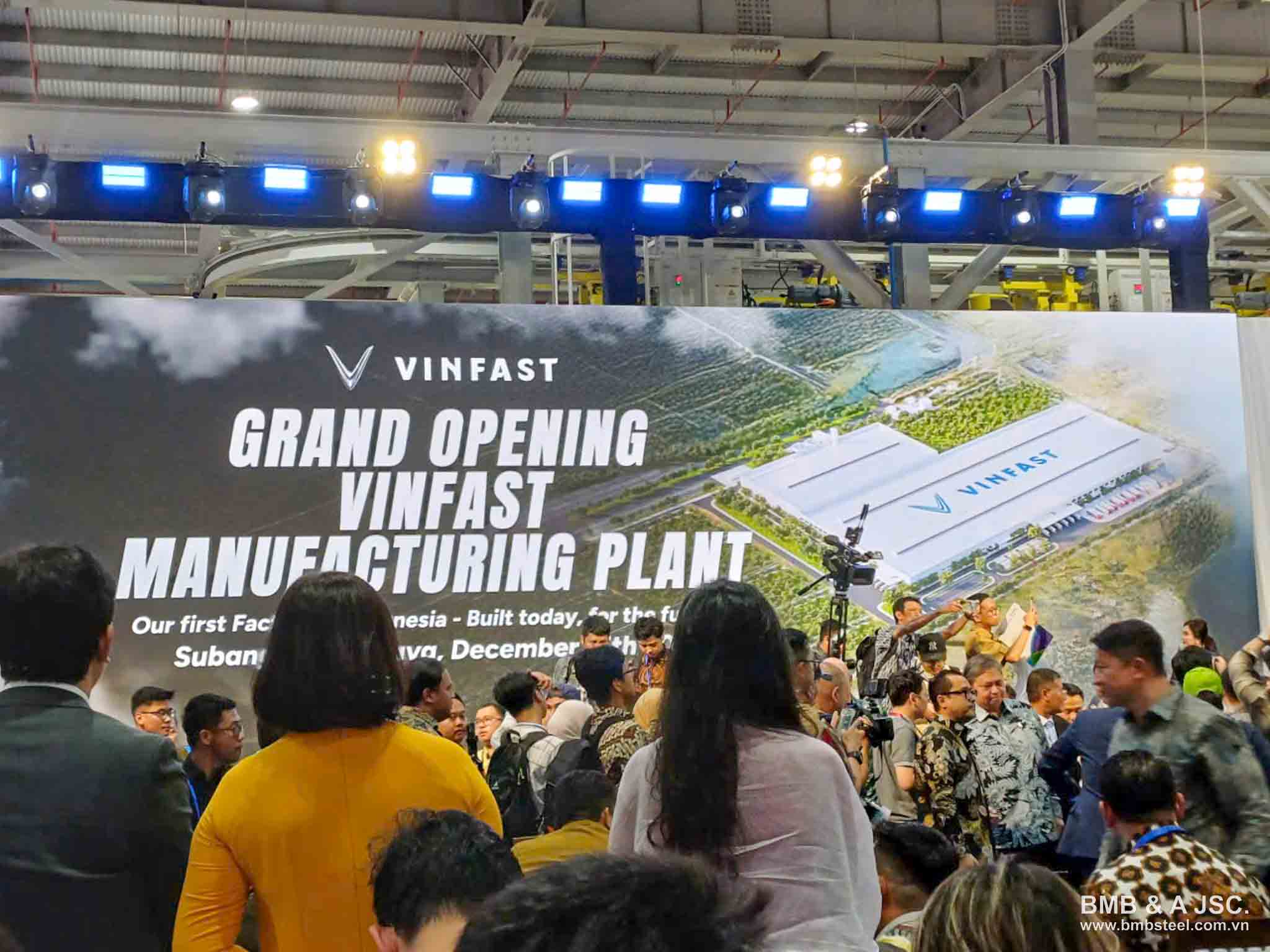 BMB Steel marks Vinfast’s new milestone in Indonesia