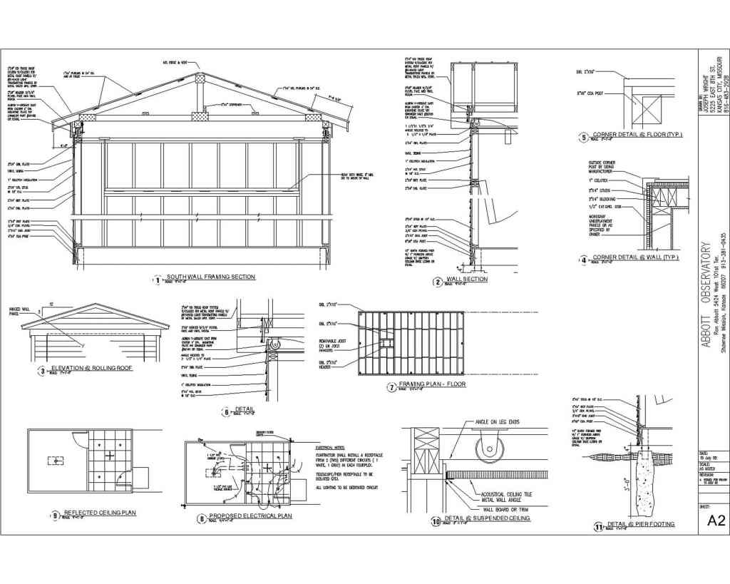 Level 4 Pre-Engineered Warehouse Drawing Sample