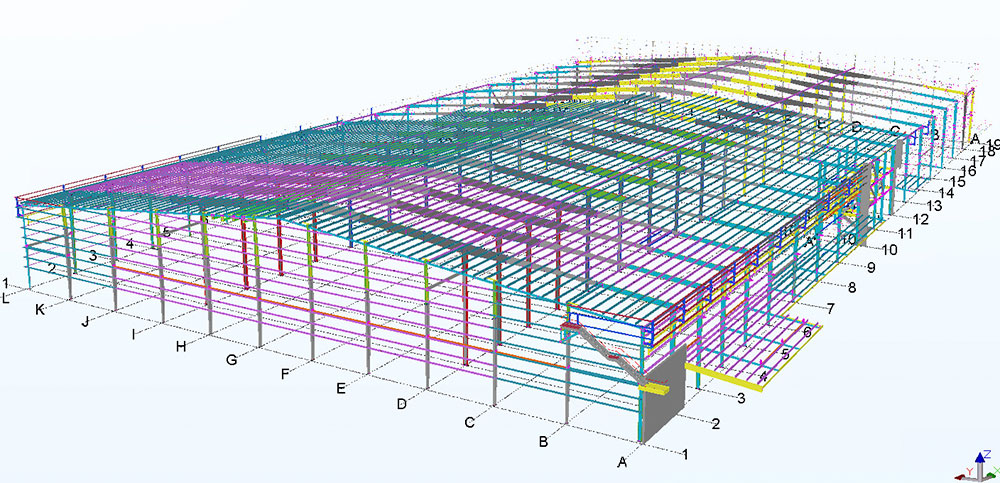 30,000m2 Industrial Factory Drawing Sample