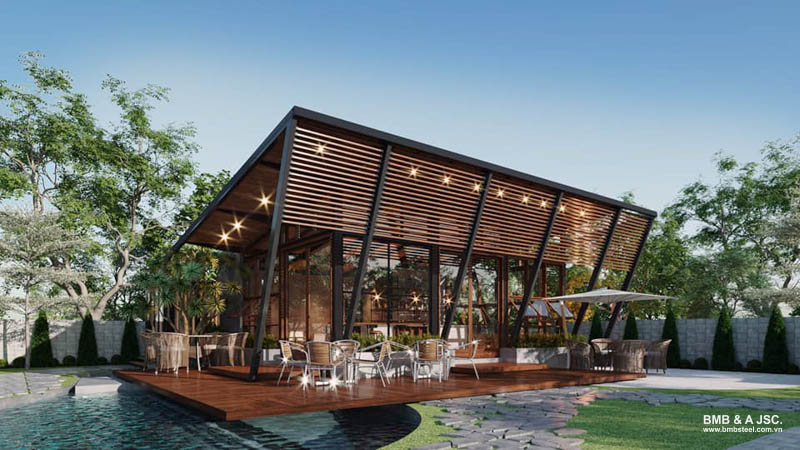 Nhà thép tiền chế là công trình được xây dựng từ kết cấu thép