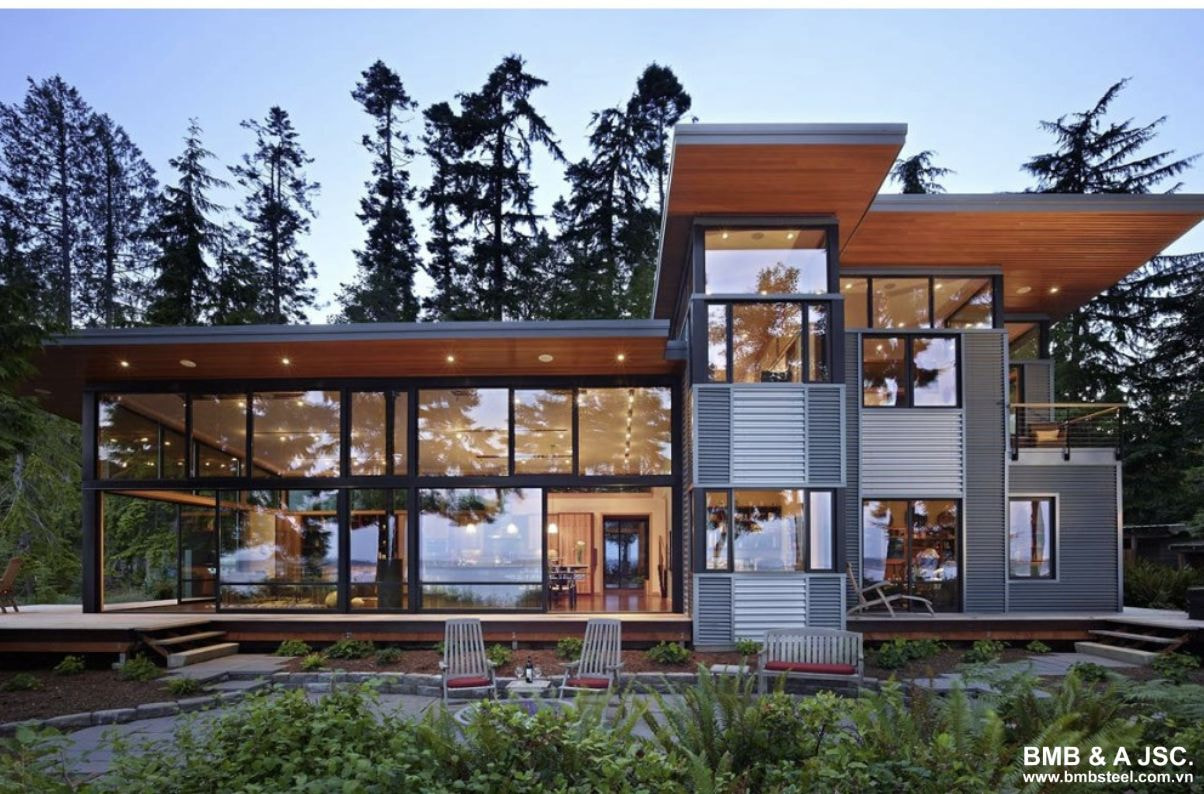 Ứng dụng nhà thép tiền chế trong xây dựng homestay du lịch