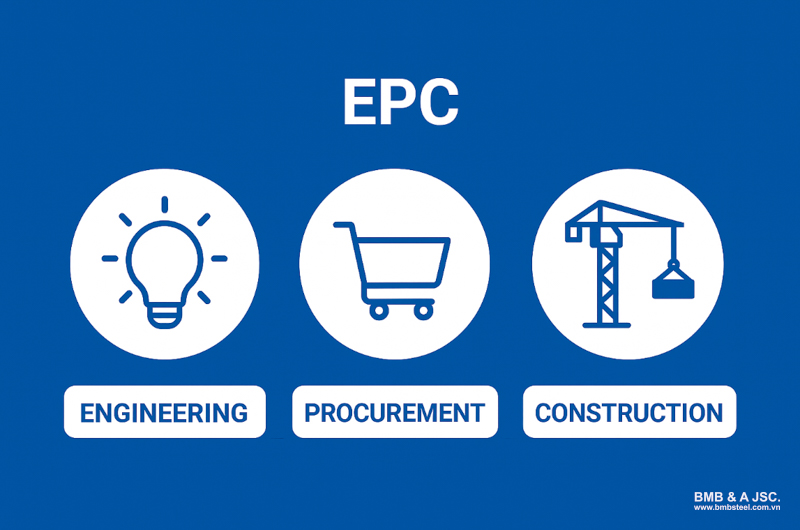 EPC là viết tắt của Engineering - Procurement - Construction